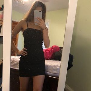 Beautiful black boohoo dress.